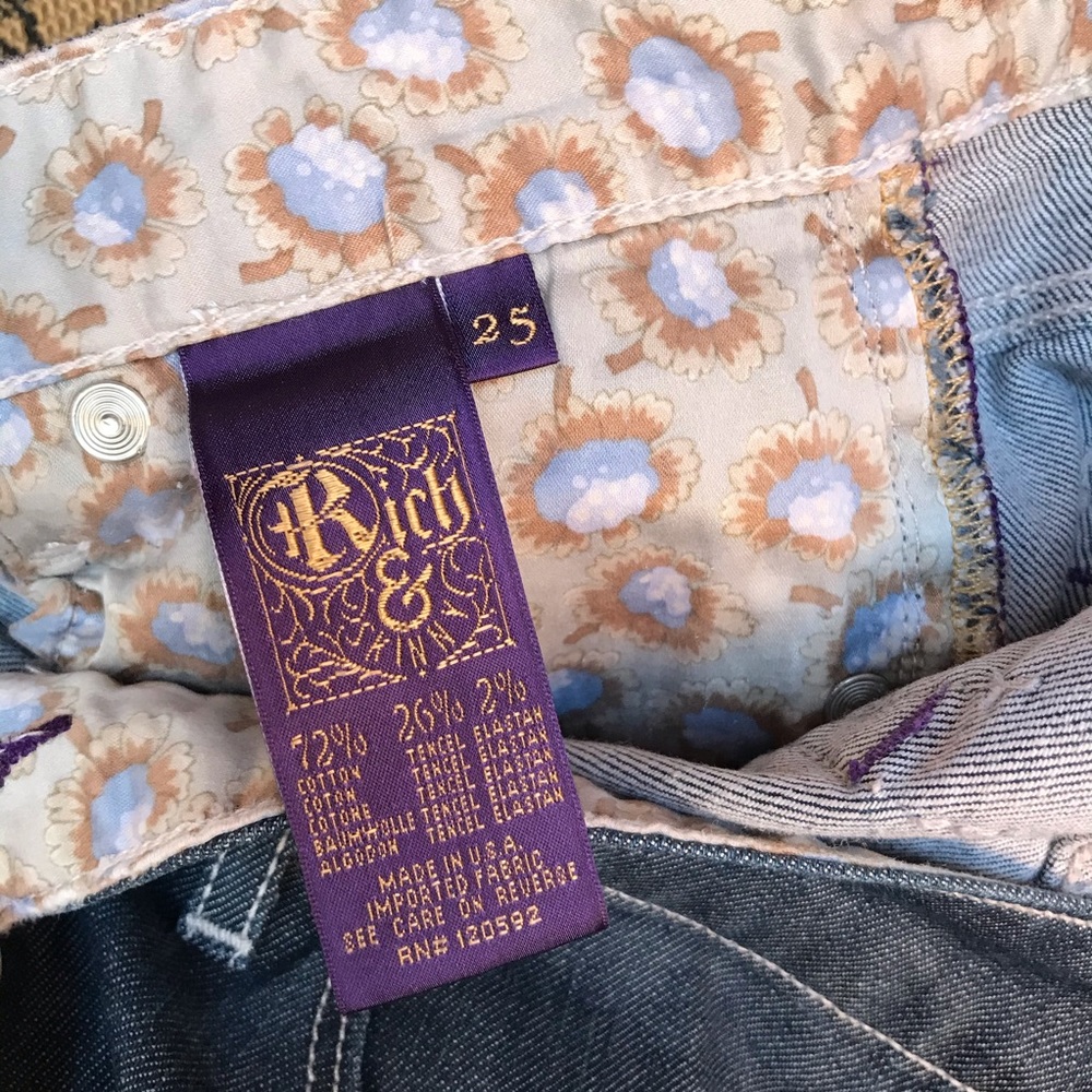 Rich & Skinny Sexy Bootcut Jeans, Rinse Deluxe Size 25 - Picture 6 of 6